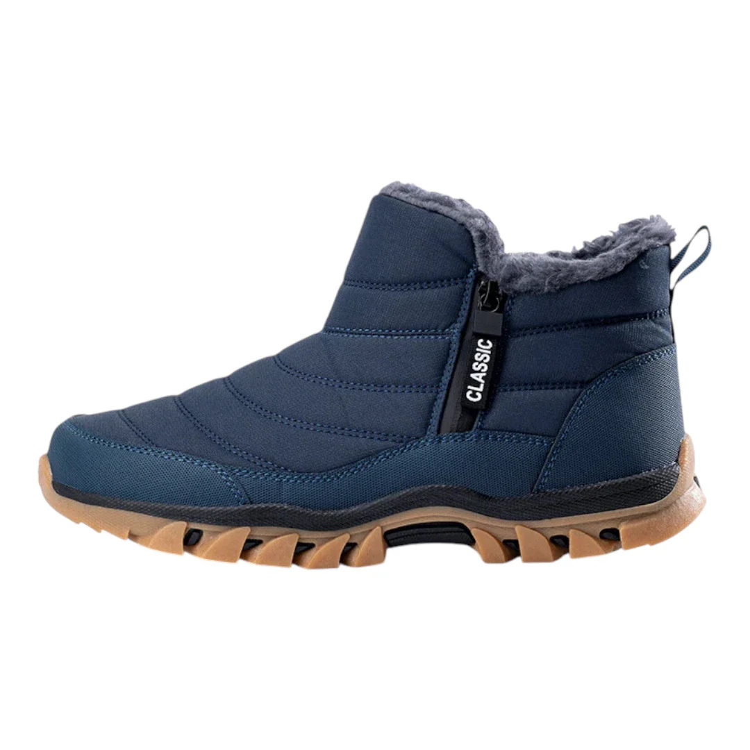 Arv Heren Snowboots met Rits – Waterdichte Schoenen met Fleece Voering - Afbeelding 3