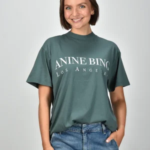 Anine Bing t-shirt Ashton Los Angeles A-08-10133-DKG31 dark green