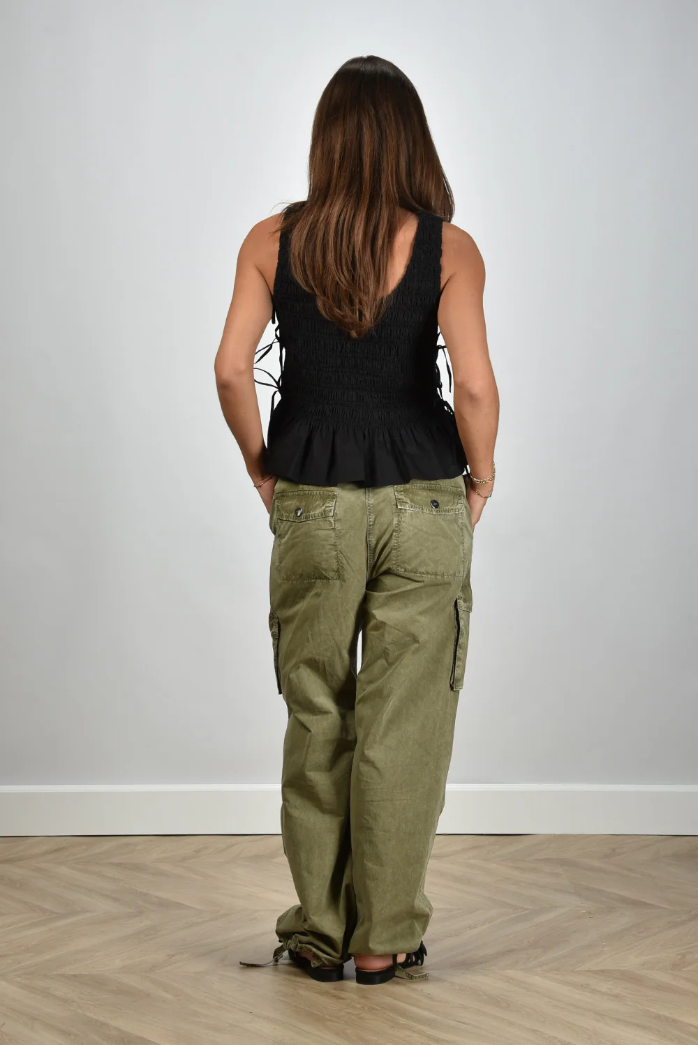 Ganni top W0565 black - Afbeelding 6