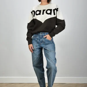 Marant Etoile trui Houston SW0006FA-A1M08E faded black