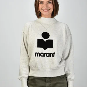 Marant Etoile trui Moby SW0003FA-A1M07E ecru