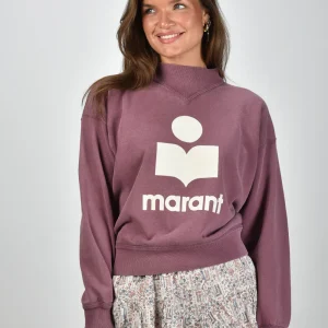 Marant Etoile trui Moby SW0003FA-C3M07E raspberry/ecru