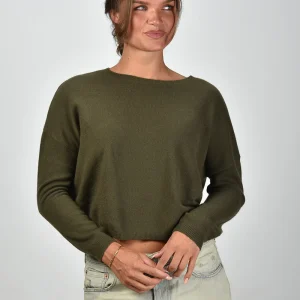 Les Tricots de Lea trui Monroe 37088 khaki